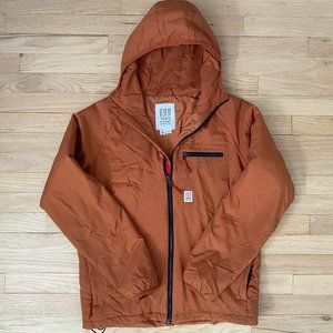 Men's Topo Designs Mountain Puffer Hoodie Jacket Size Medium